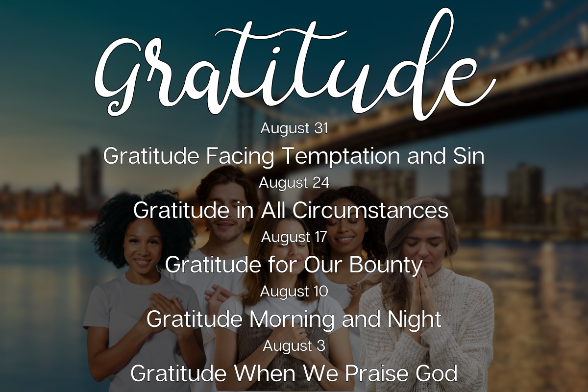 Weekly Challenge August 2025: Gratitude