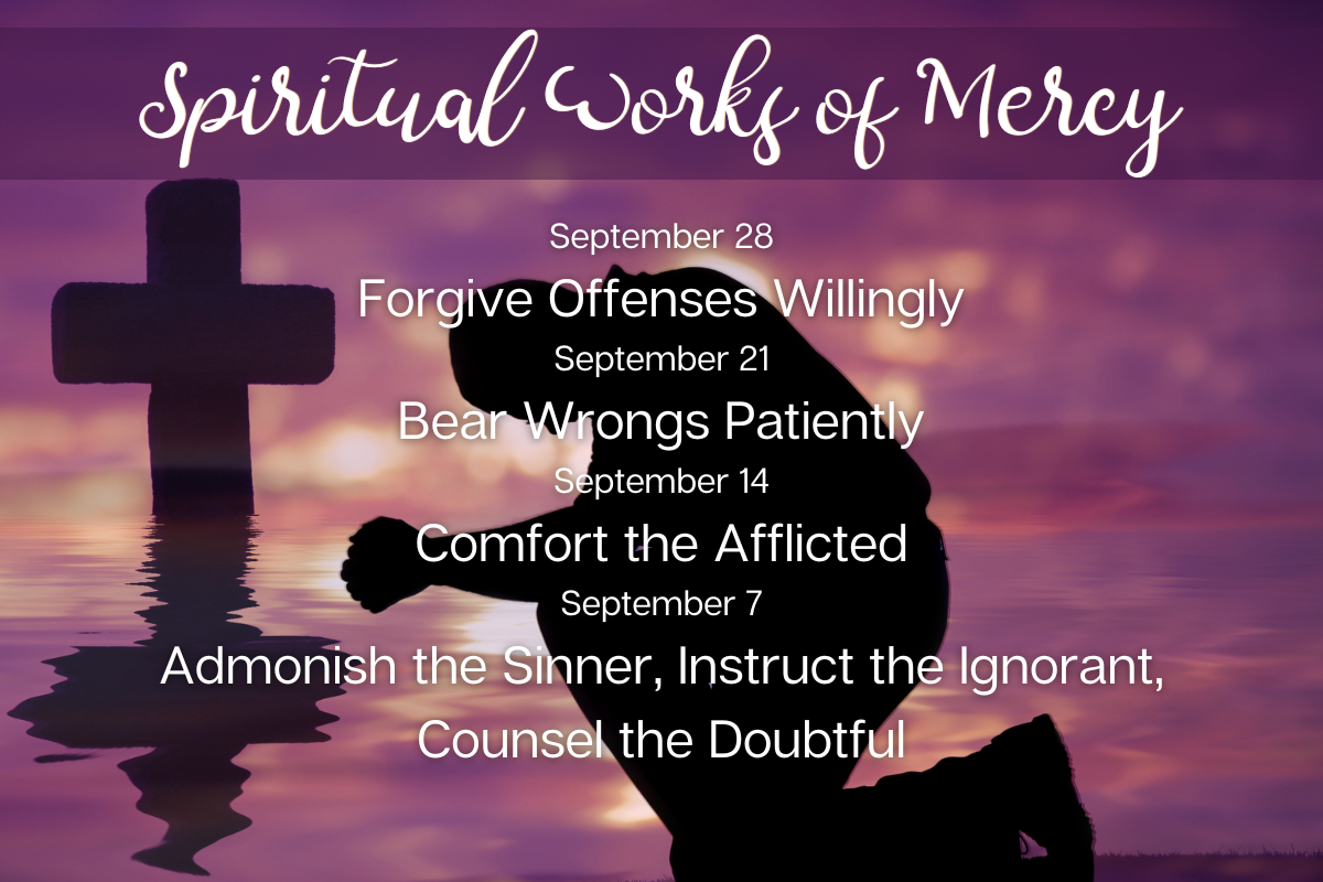 Weekly Challenge September 2025: Spiritual Works of Mercy